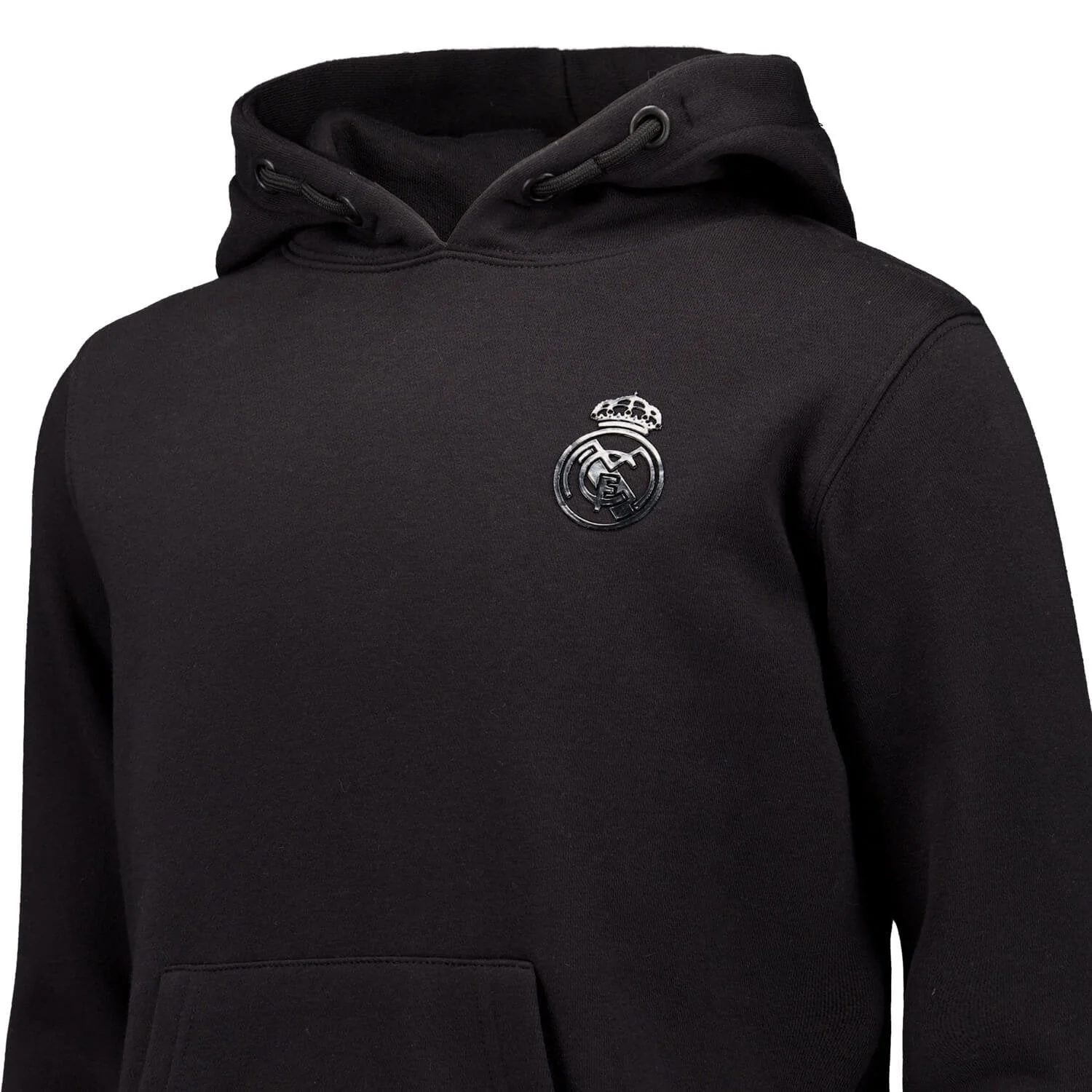 Kids Blackout Hoodie Backprint Black Real Madrid - Image 6