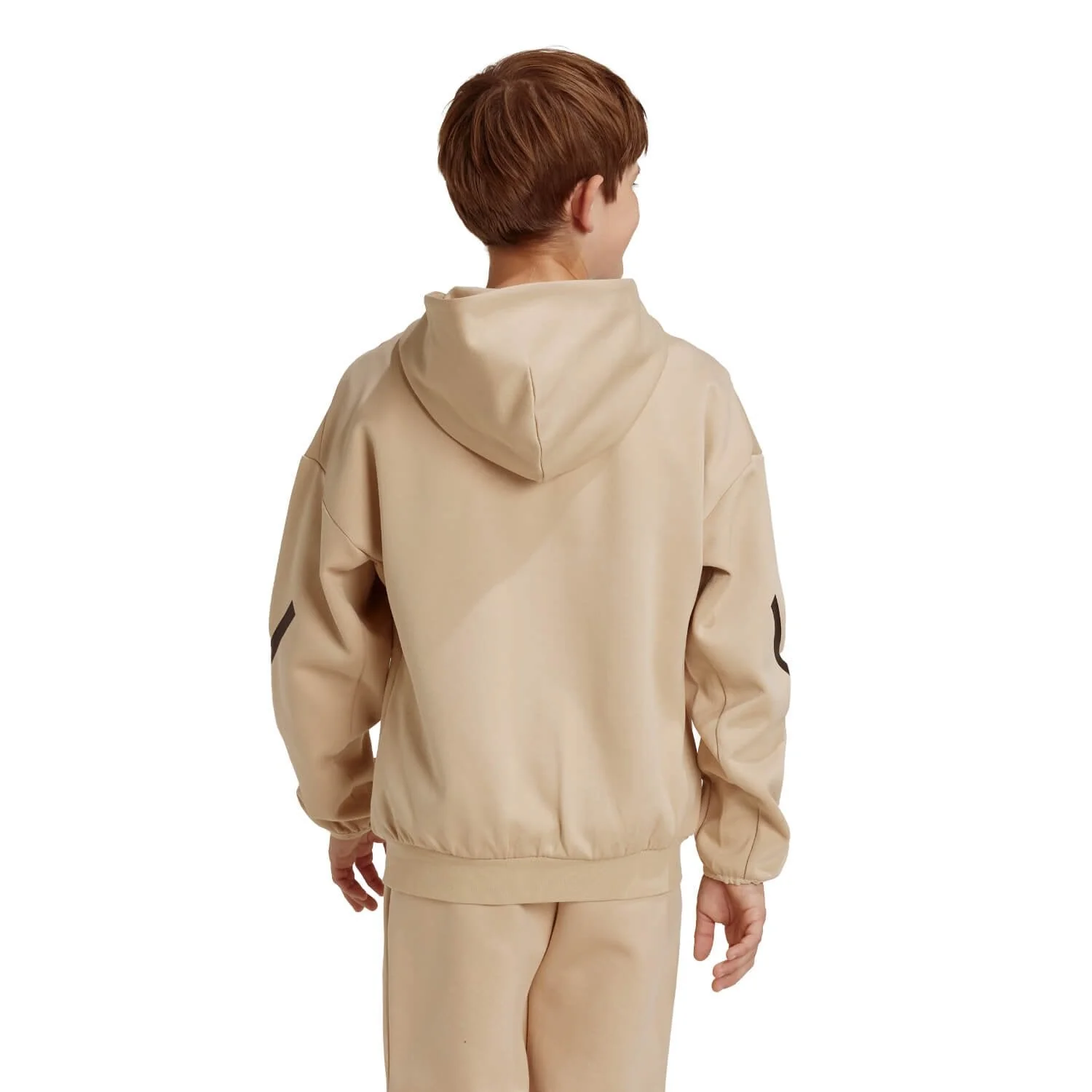 Kids adidas Real Urban Hoodie Cream/ Black - Image 3
