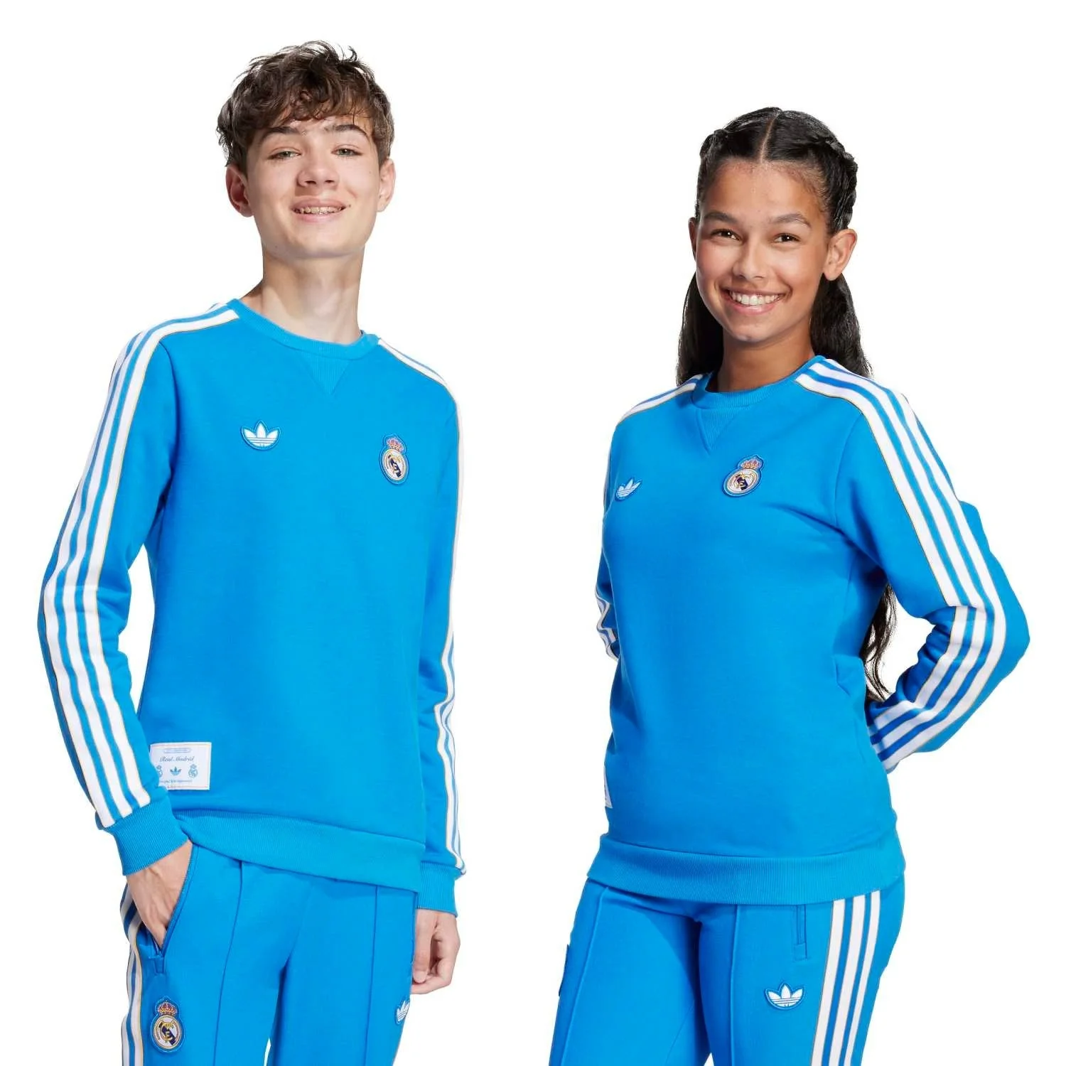 Kids adidas Originals Terrace Icons Sweatshirt 25/26 Blue - Image 5