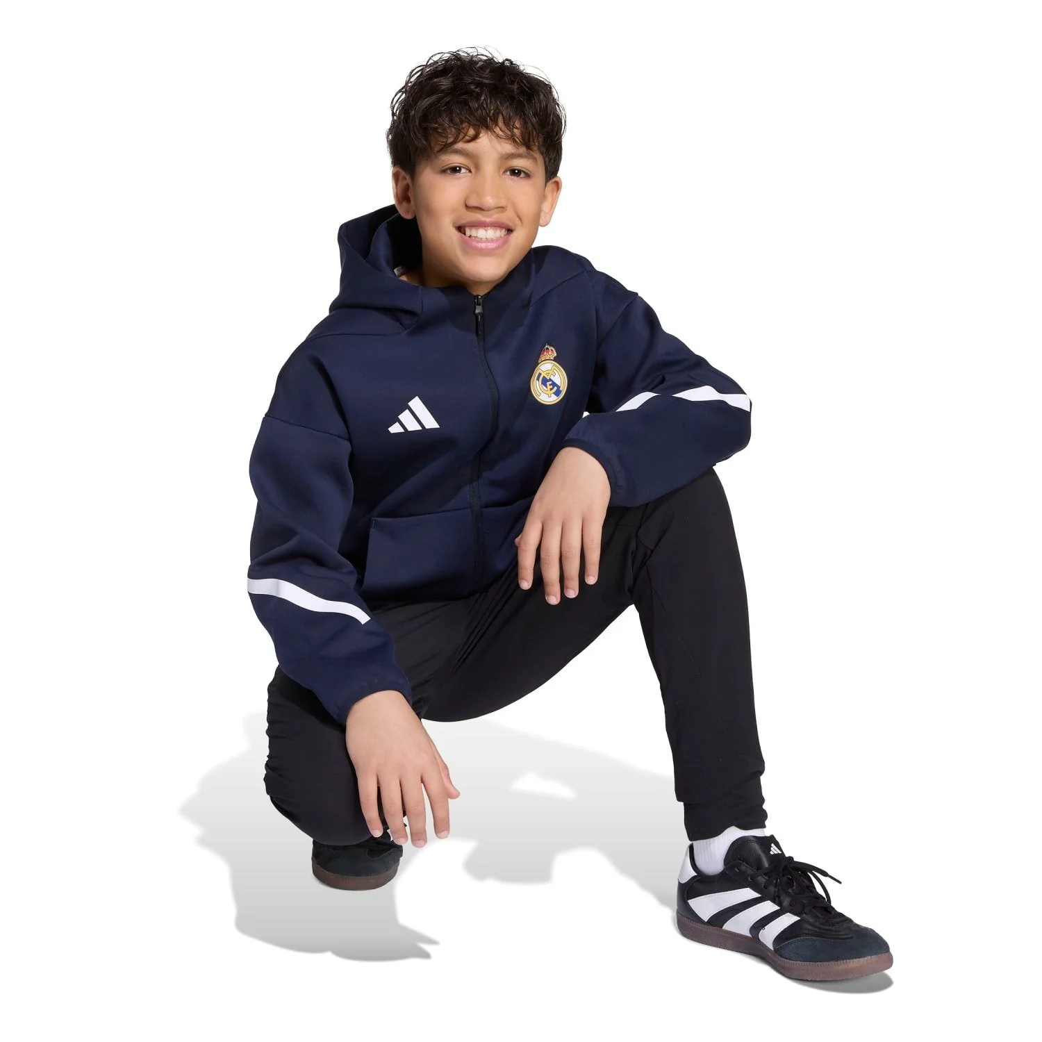 Kids adidas Anthem Jacket 25/26 Navy - Image 4