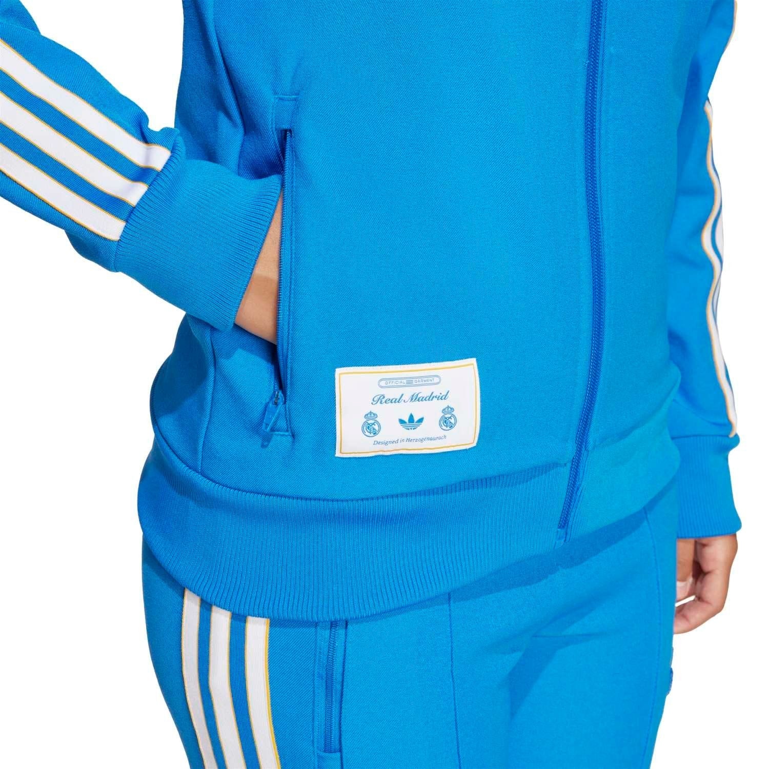 Kids adidas Originals Terrace Icons Track Top 25/26 Blue - Image 4