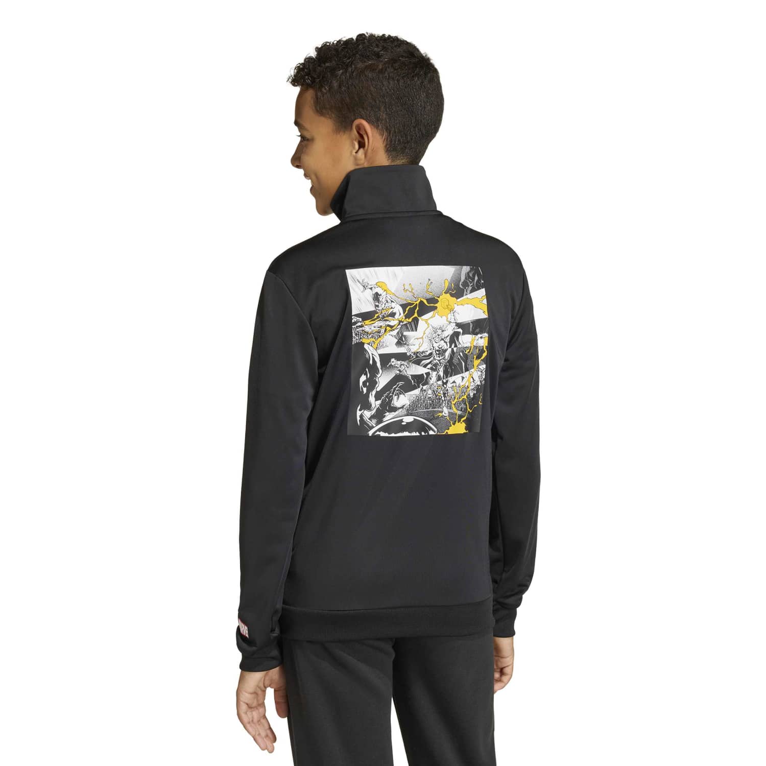 Youth adidas Marvel Track Top 25/26 Black - Image 3