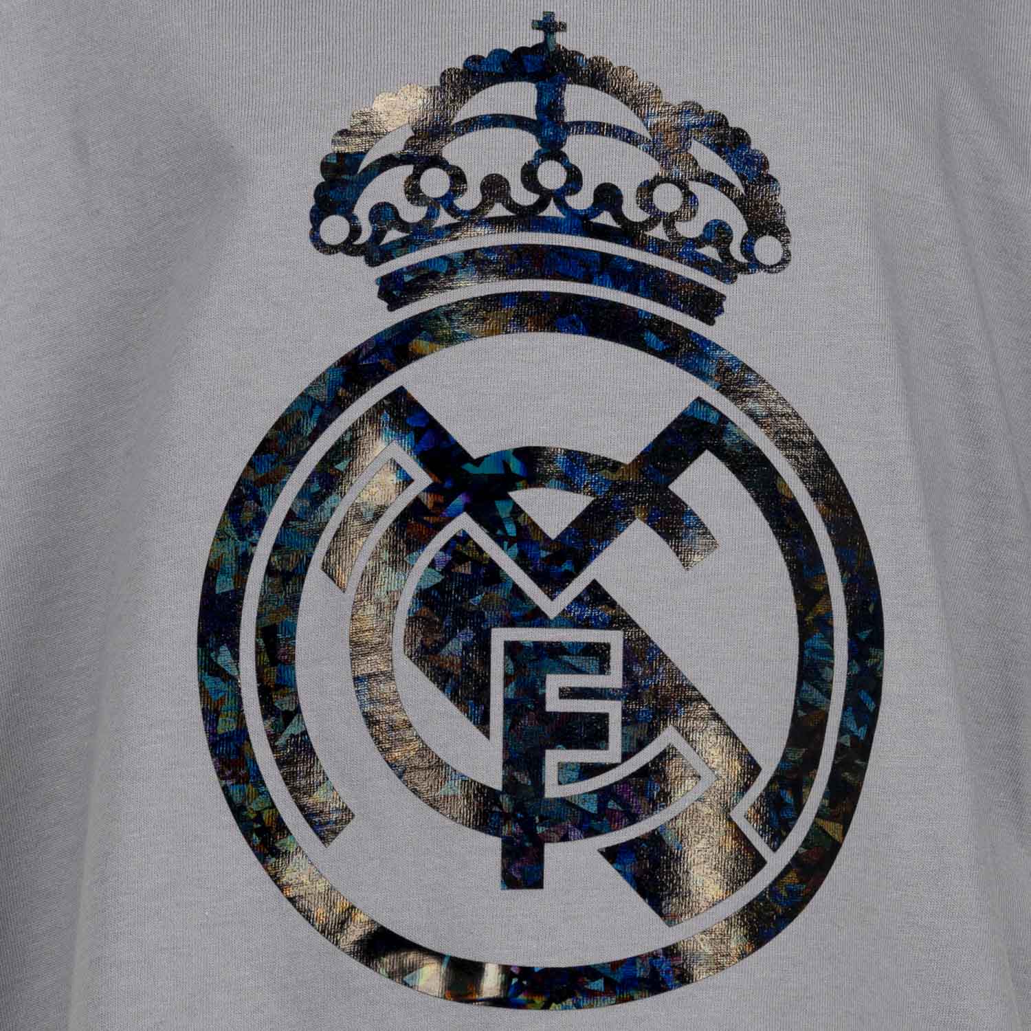 Kids Kids on Tour Real Madrid Black Out Geo Foil Crest T Shirt - Image 4
