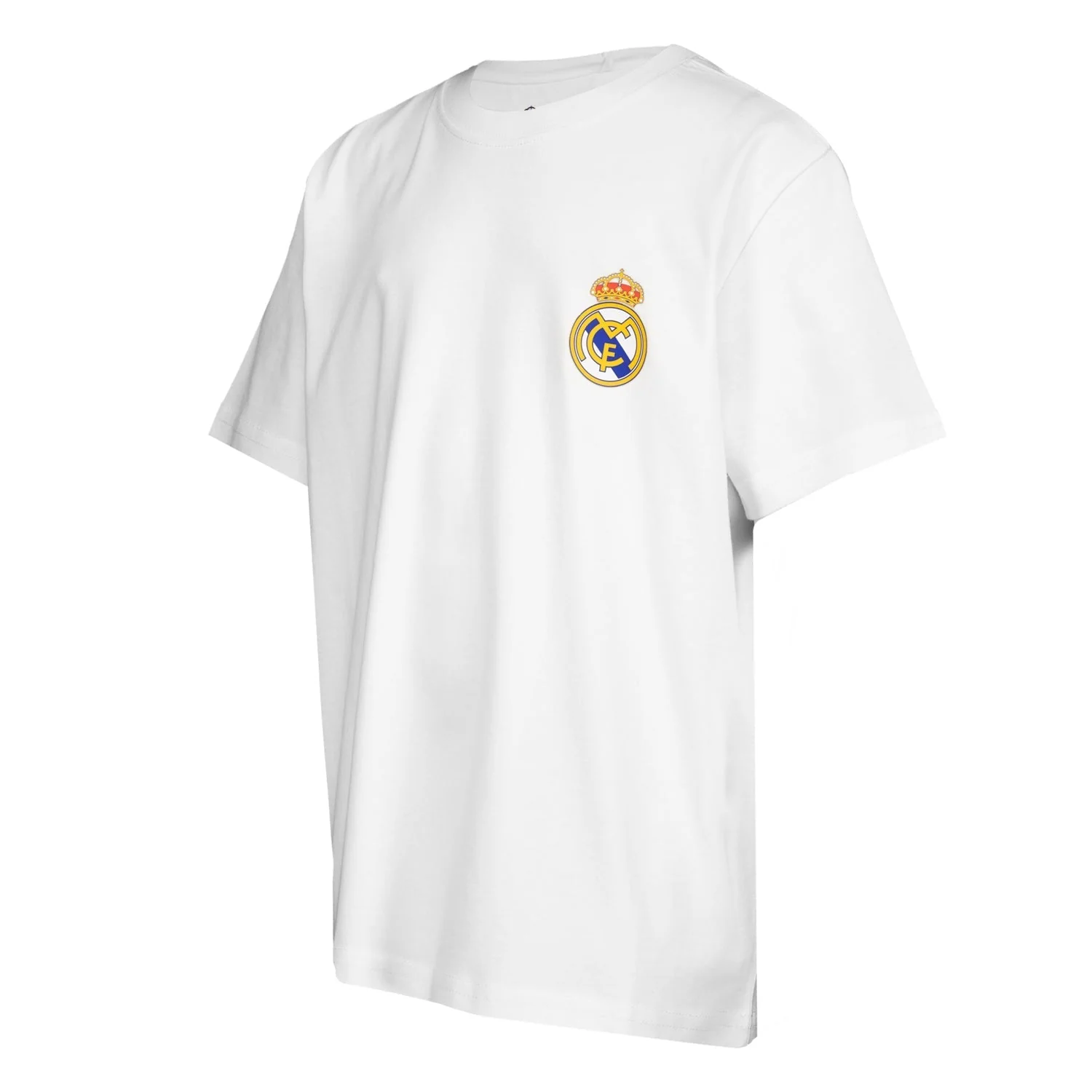 Kids ECO Essentials Real Madrid Color Crest T-Shirt White - Image 3