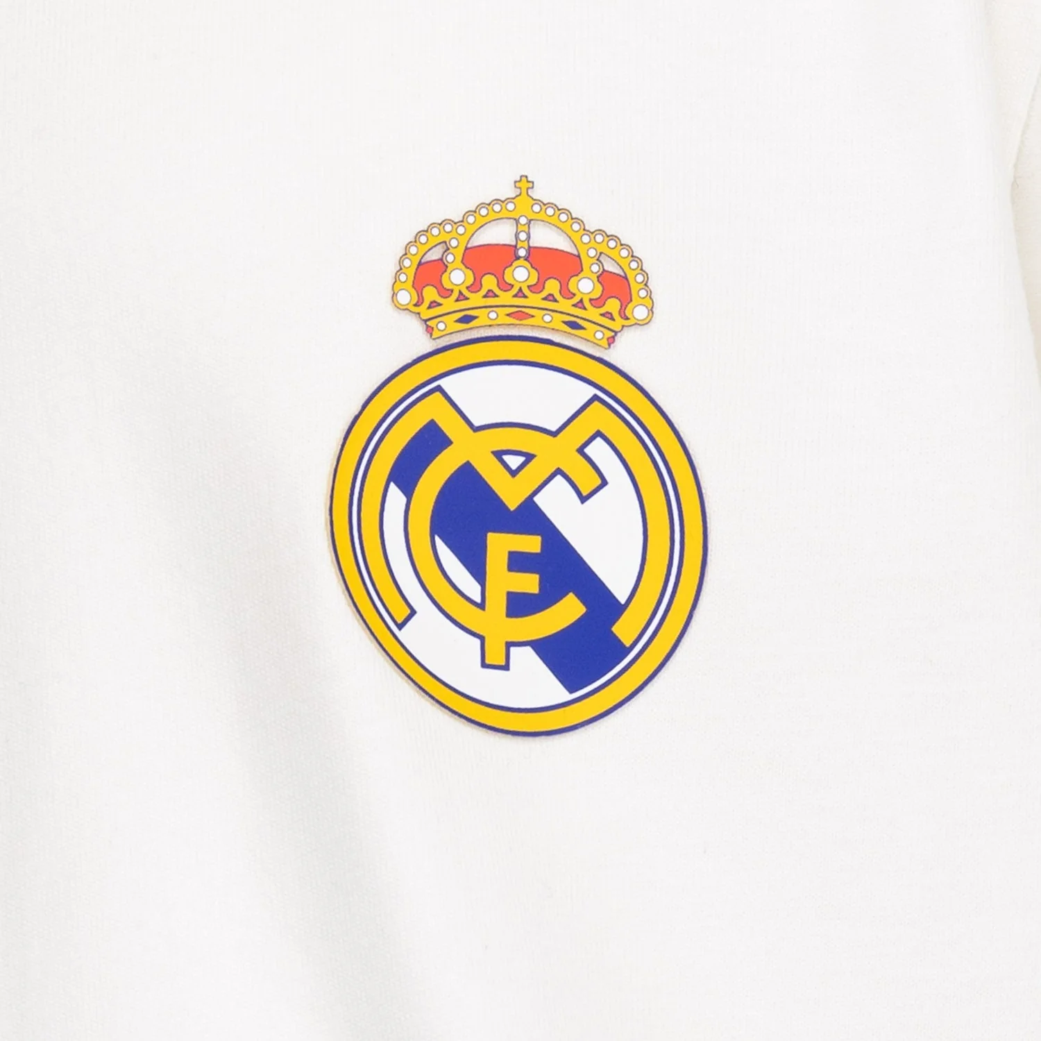 Kids ECO Essentials Real Madrid Color Crest T-Shirt White - Image 4