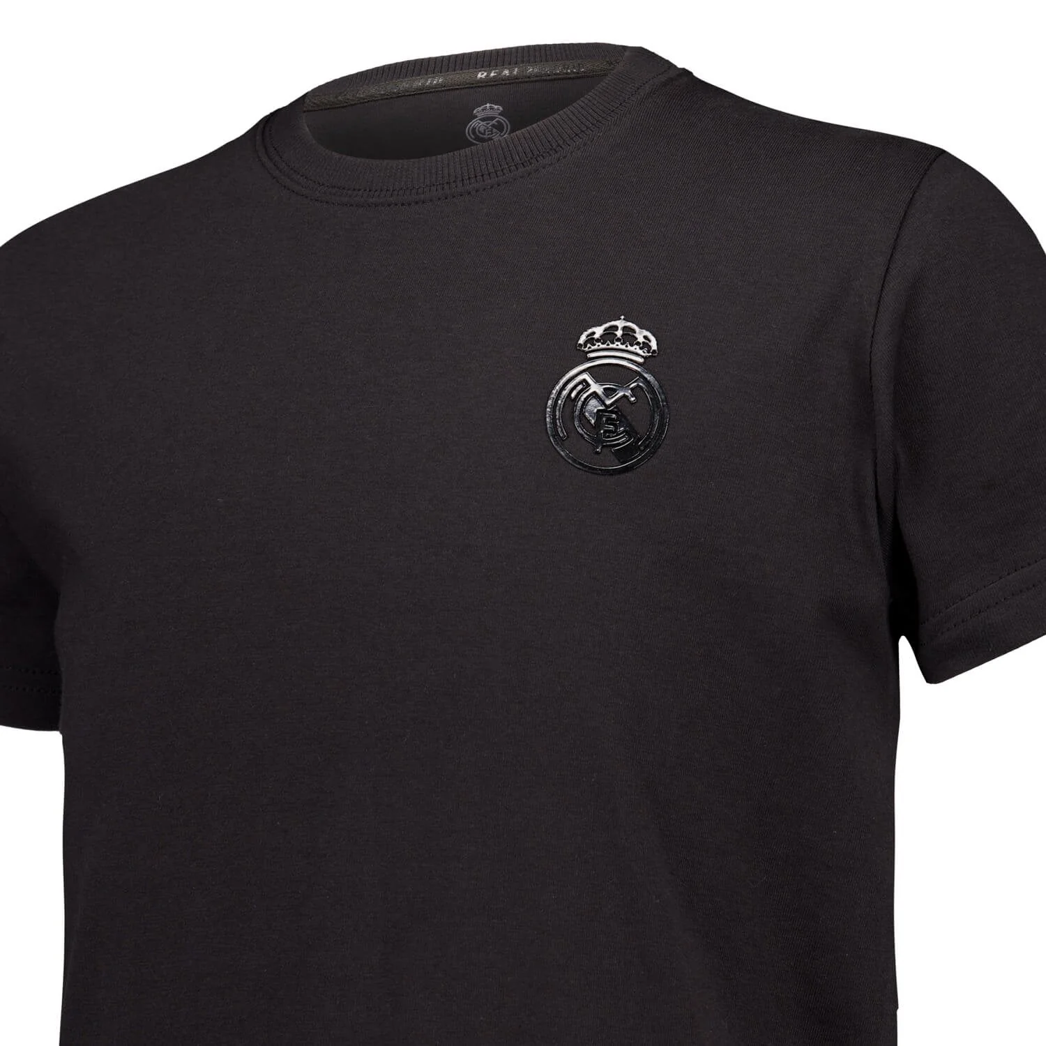Kids Blackout T-Shirt Globe Backprint Black Real Madrid - Image 5