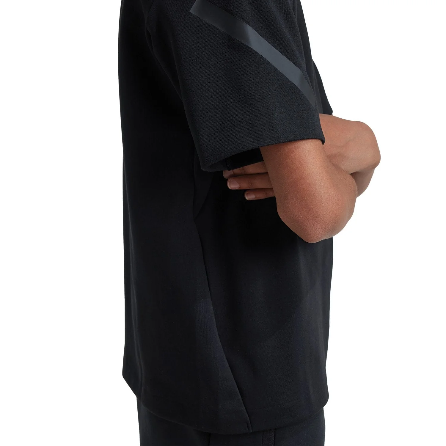 Kids adidas Real Urban T-Shirt Black/ Black - Image 3