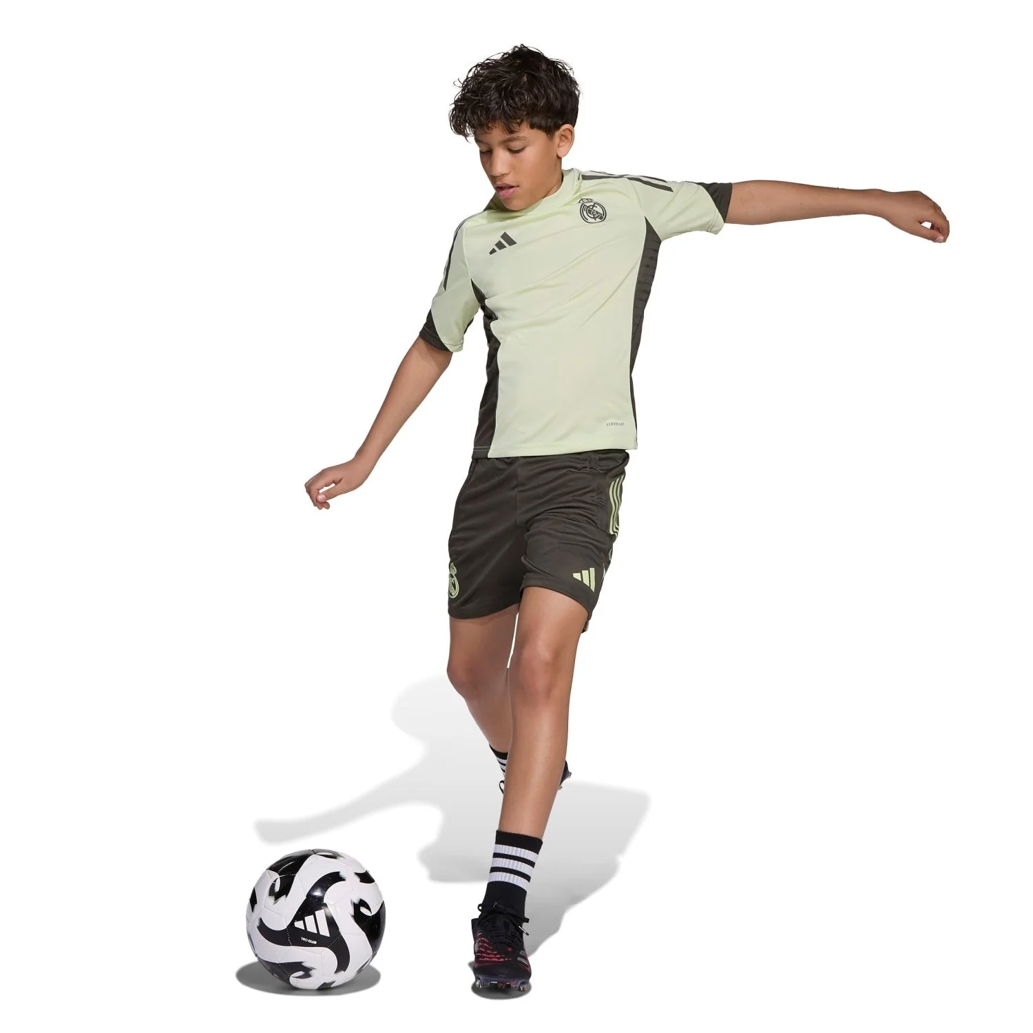 Kids adidas Training Shirt 25/26 Lime Green - Image 5