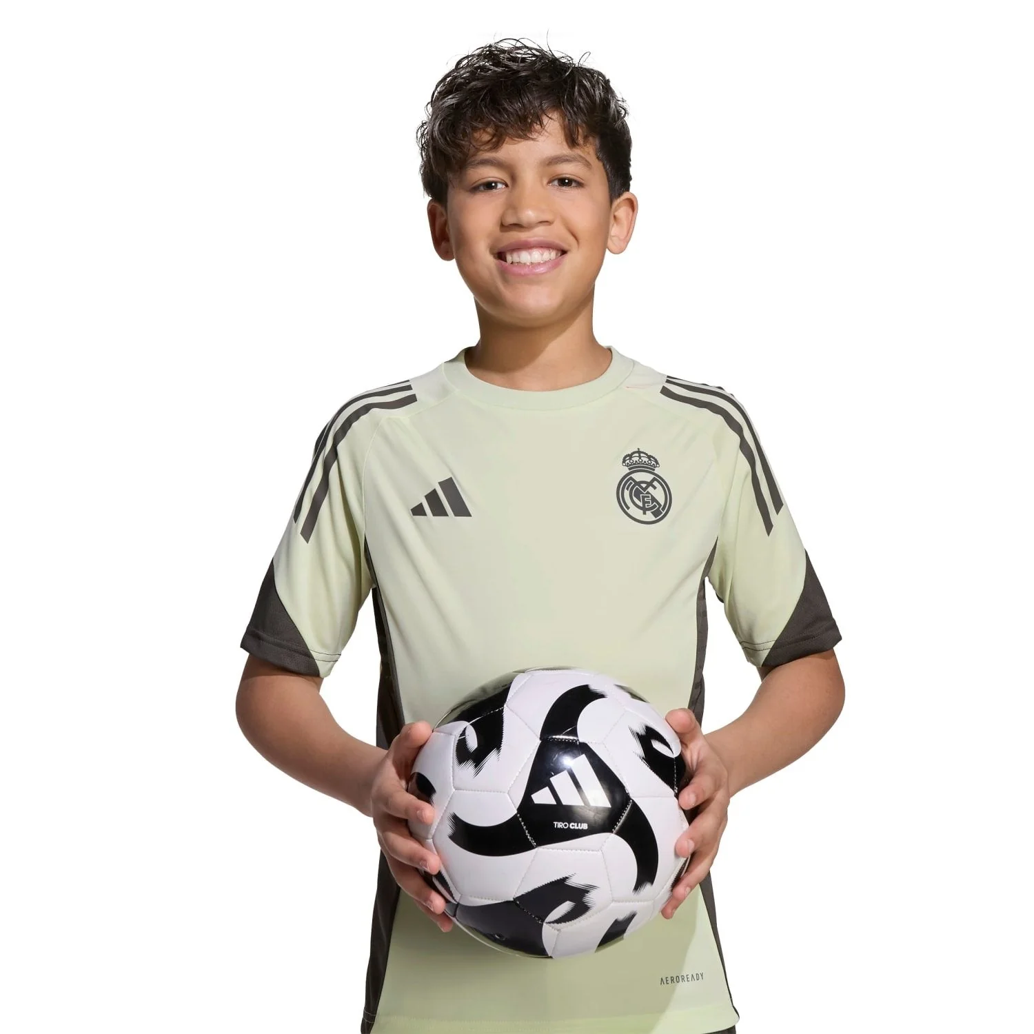 Kids adidas Training Shirt 25/26 Lime Green - Image 6