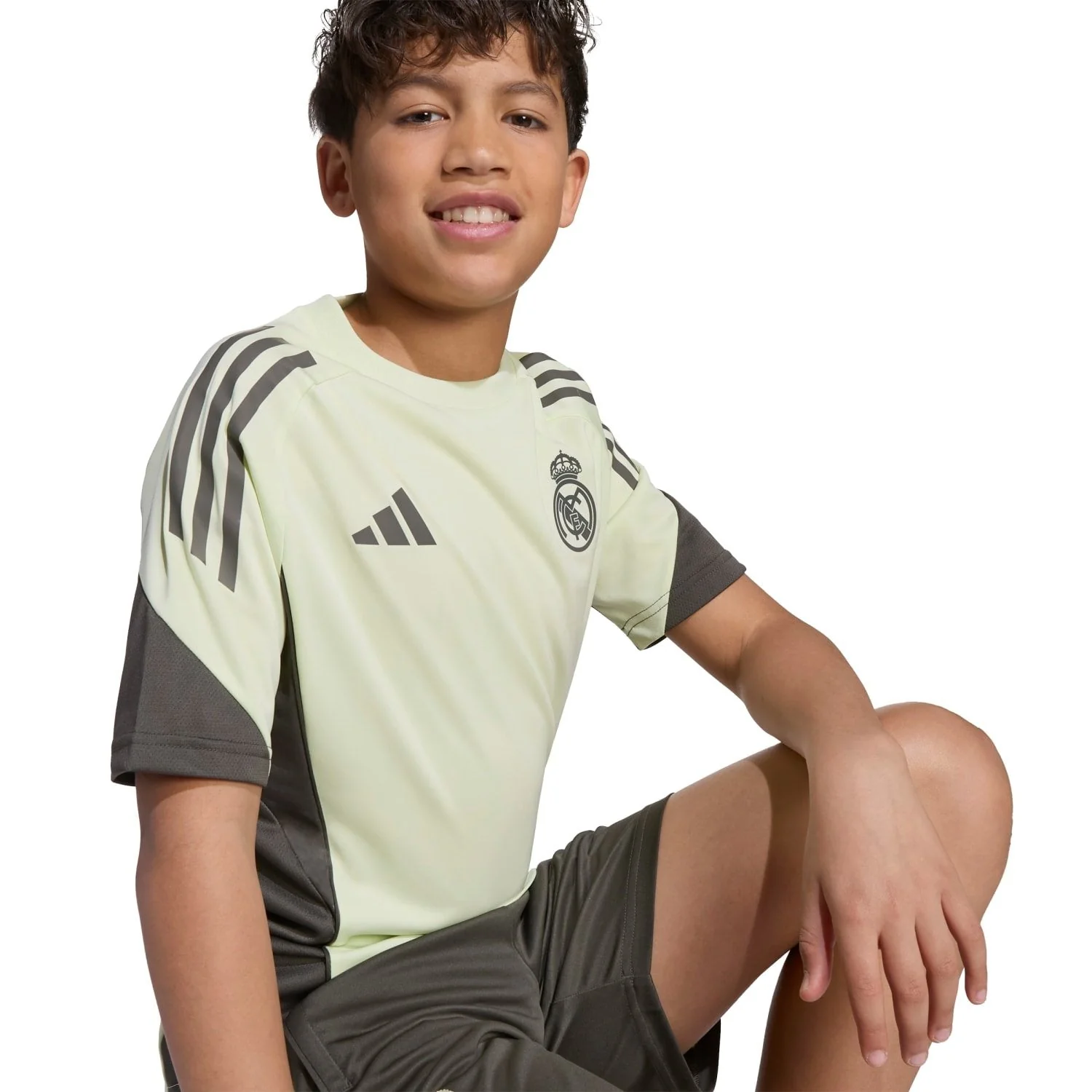 Kids adidas Training Shirt 25/26 Lime Green - Image 7