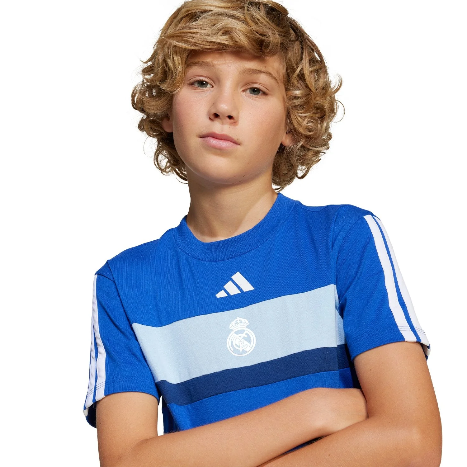 Kids adidas Tiberio T-Shirt Blue - Image 4