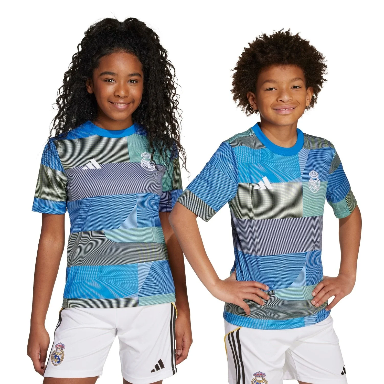 Kids adidas Warm Up Shirt 25/26 Blue - Image 3