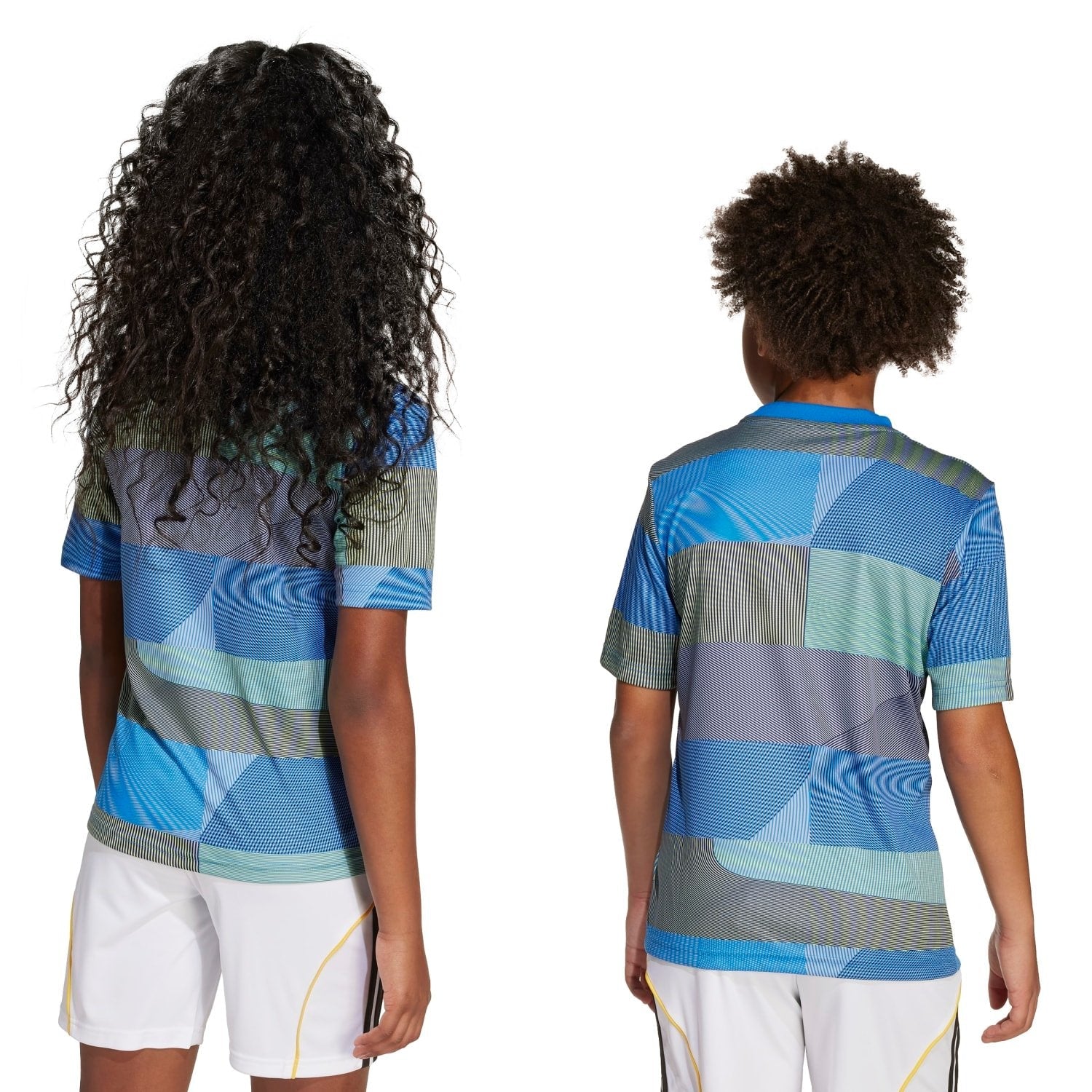 Kids adidas Warm Up Shirt 25/26 Blue - Image 4