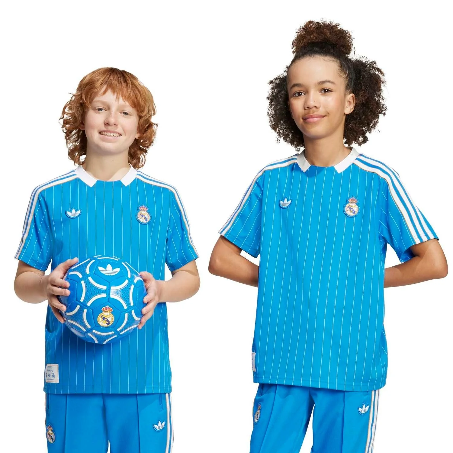 Kids adidas Originals Terrace Icons Shirt 25/26 Blue - Image 5