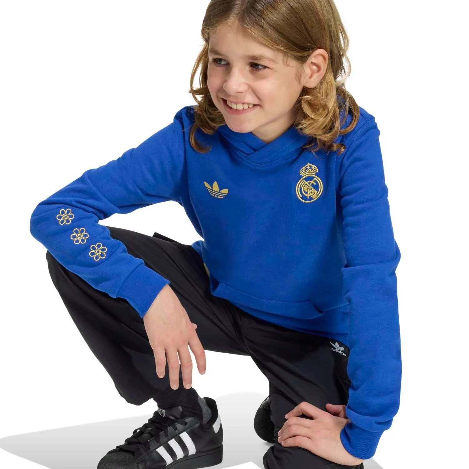 Youth adidas Chinese Knot Pack Hoodie 25/26 Blue - Image 4