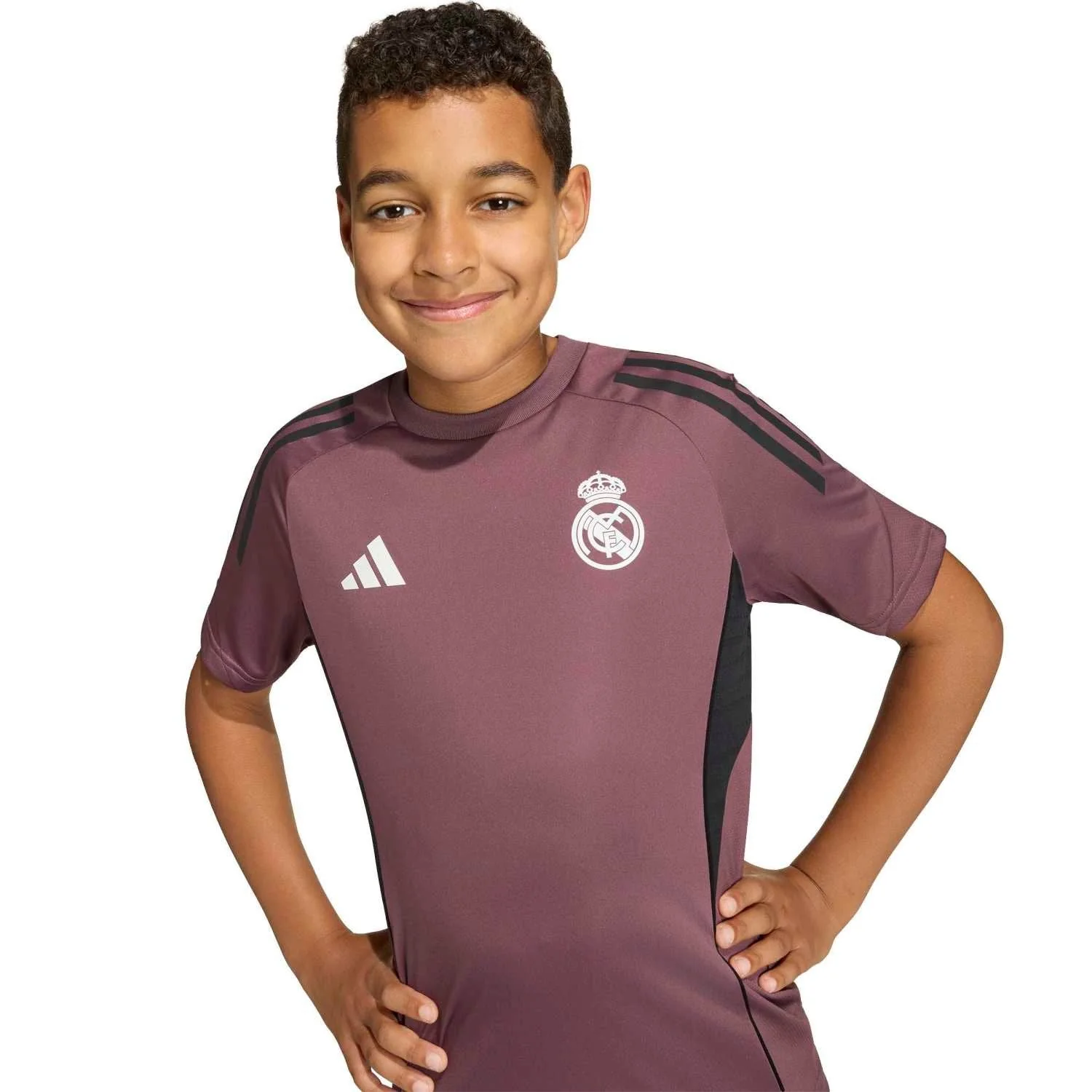 Youth adidas Training Shirt 25/26 Purple - Image 2